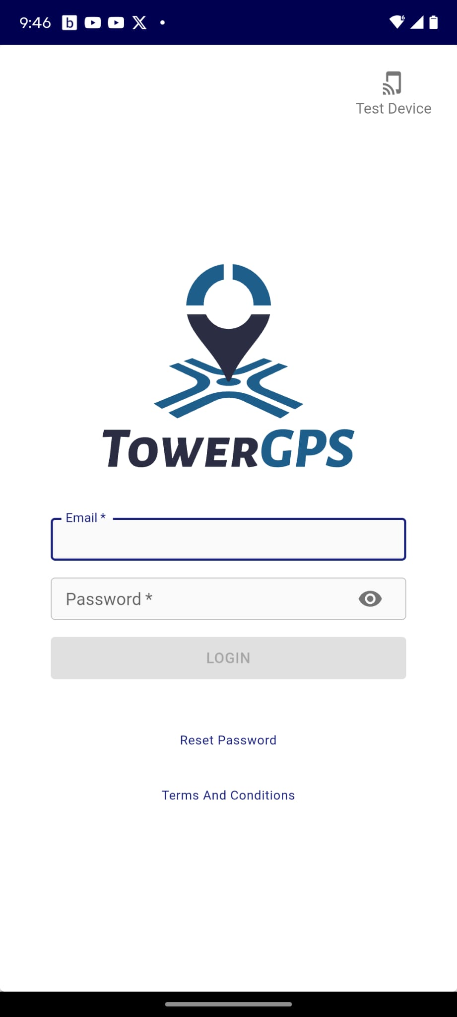 TowerGPS Mobile App Map View